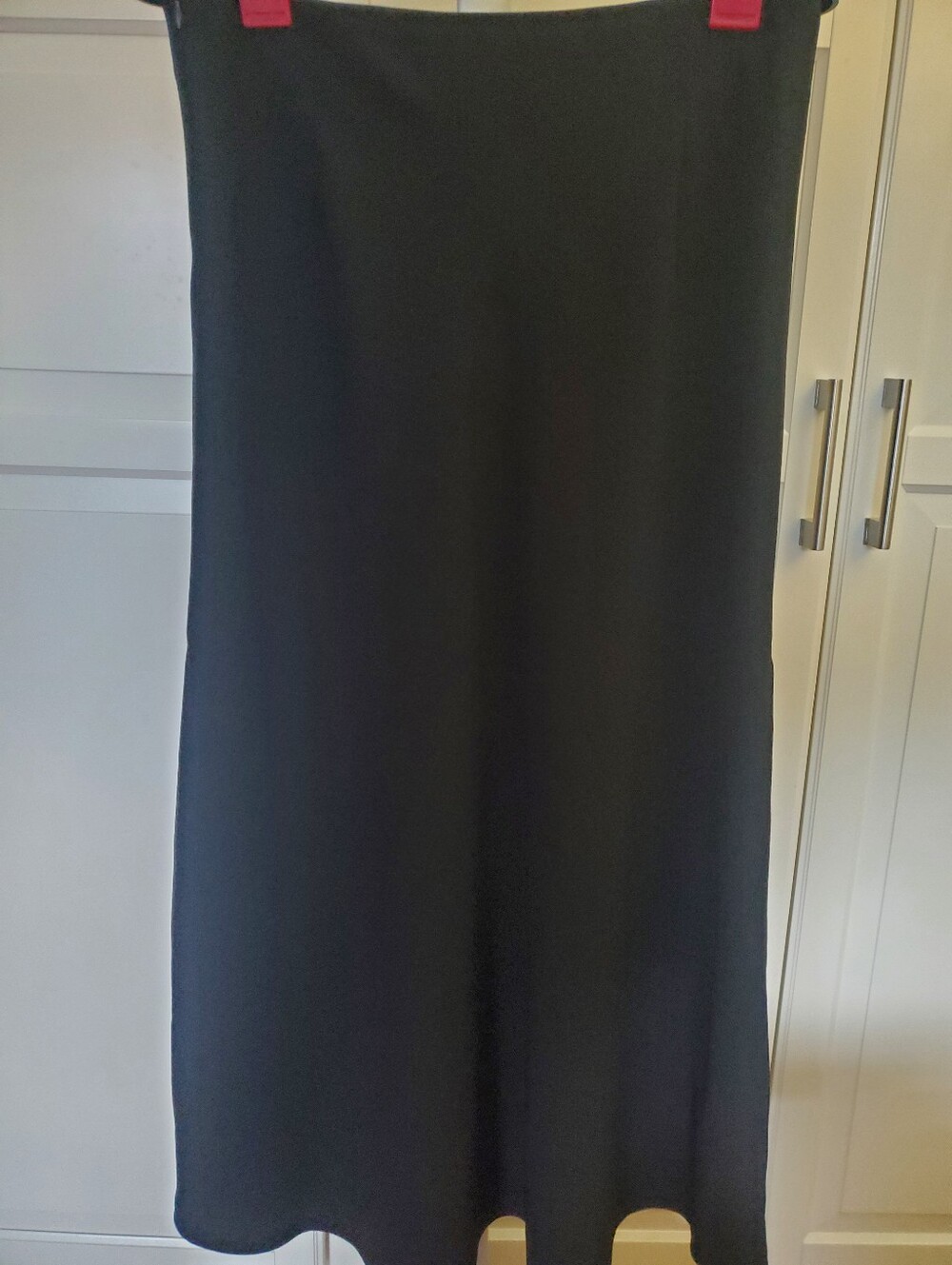 Zara Black Maxi A-Line Skirt with Slits, Size M